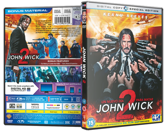John Wick - John Wick: Chapter 2 (623x468), Png Download