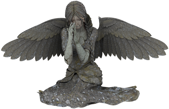 Angel Statue By Neverfading - Angel Statue Png (1024x700), Png Download