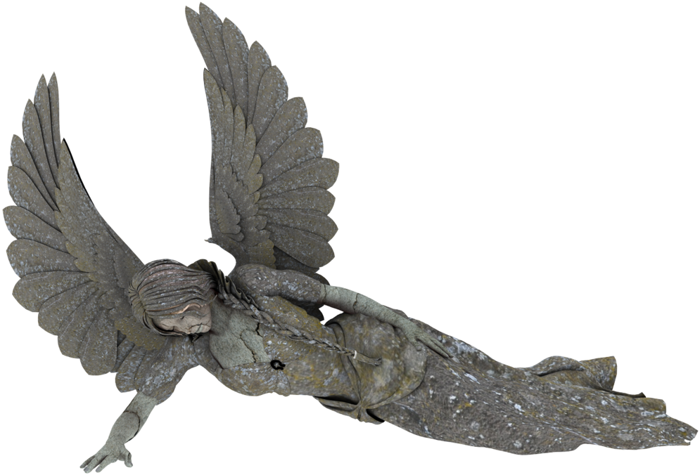 Angel Statue Png 03 By Neverfading-stock On Deviantart - Angel Statue Transparent Background (1024x700), Png Download