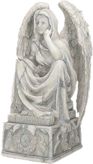 Balthial Angel Statue - Figurine (555x555), Png Download