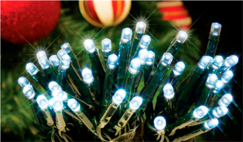 Arlec 250 Led White String Party Light - Led Bud Lights : Fairy String Lights (mains/wall Powered) (800x800), Png Download