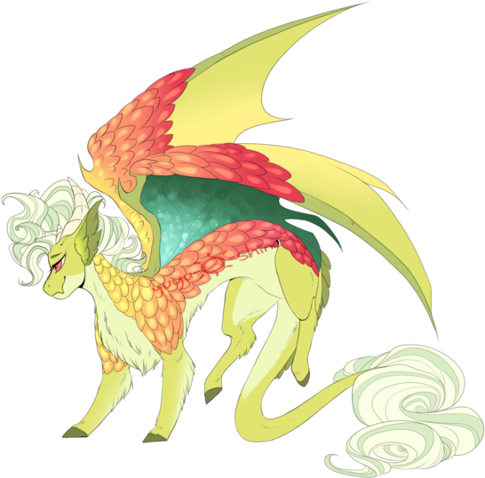 Yuyusunshine, Dracony, Dragon Frappuccino, Hybrid, - Illustration (600x560), Png Download