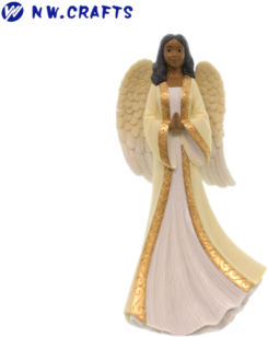 Indoor Decor Figurine Resin Black Art Humble Prayer - Figurine (350x350), Png Download
