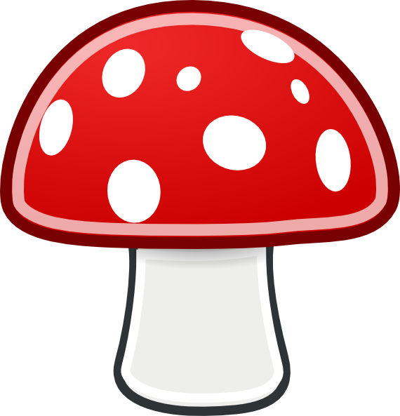 Clip Stock Mushroom Clip Art At Clker Com Vector - Mushroom Clip Art (570x593), Png Download