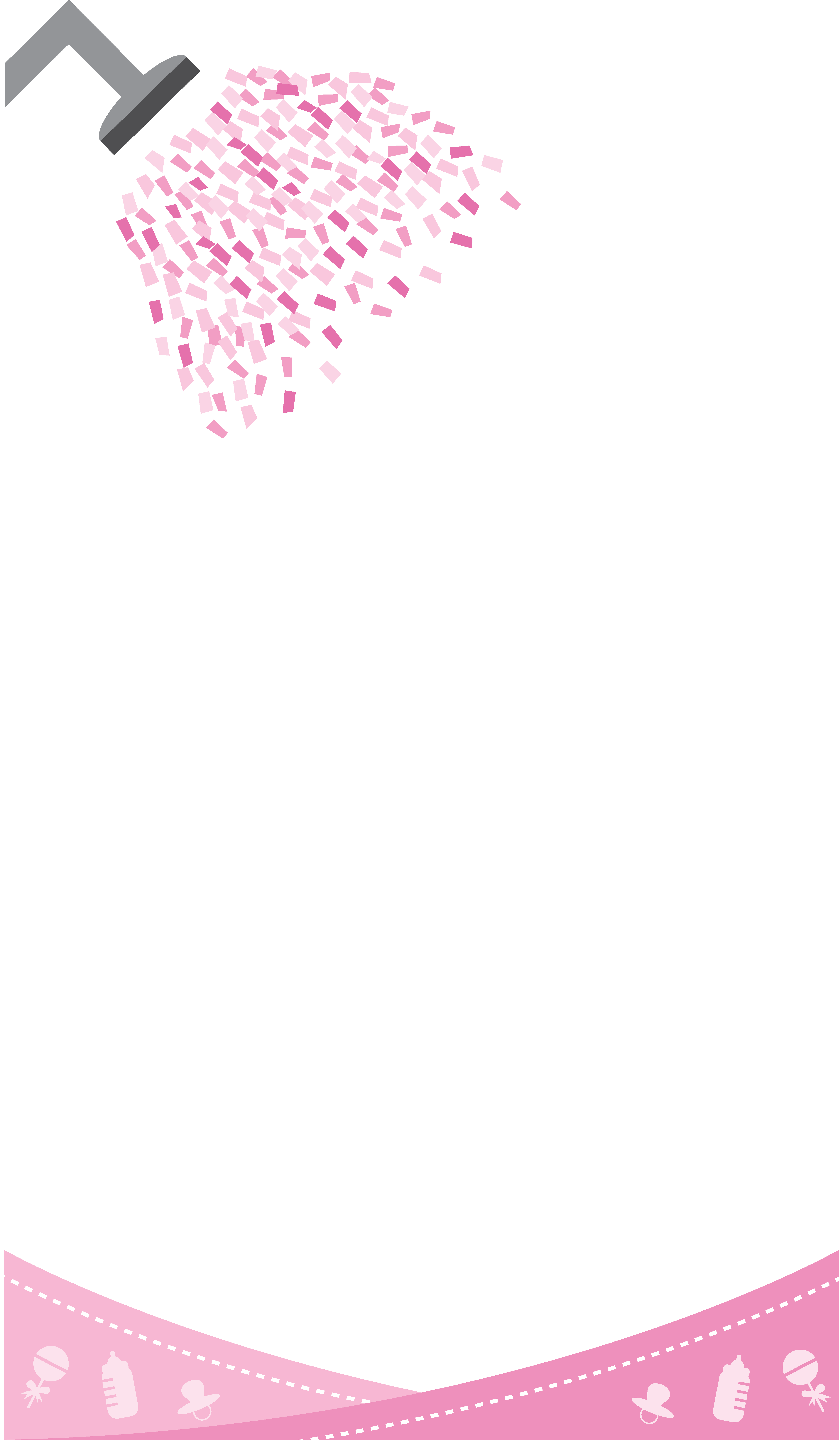 Confetti - Baby Shower Filter Png (4543x7829), Png Download