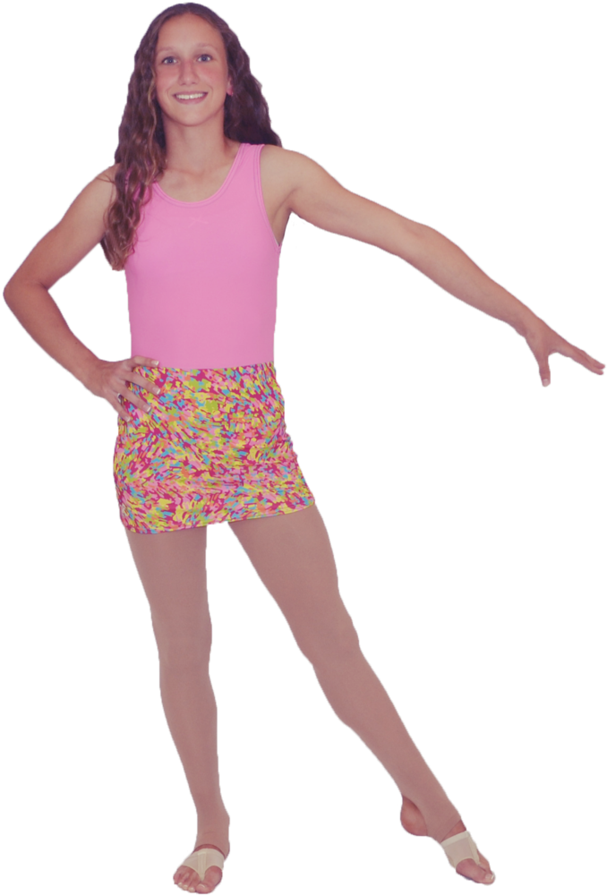 Pink Confetti All In One Dance Leo - Girl (683x1024), Png Download