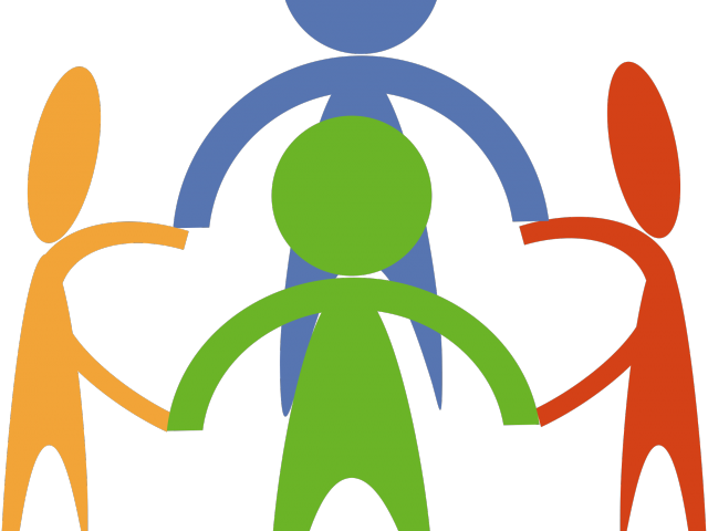 Teamwork Png Transparent Images - People Holding Hands Clipart (640x480), Png Download