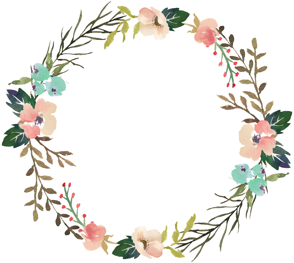 Fresh Wreath Watercolor Transparent Decorative Flower - Do The Next Thing Elisabeth Elliot (1024x919), Png Download