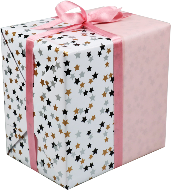 Lovly® Gift-wrapping Paper, 30cm, 200m, Confetti Stars, - Paper (640x640), Png Download