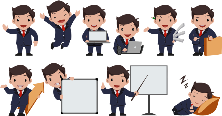 Professional Businessman Transparent Image - Free Mascot Creator (800x477), Png Download
