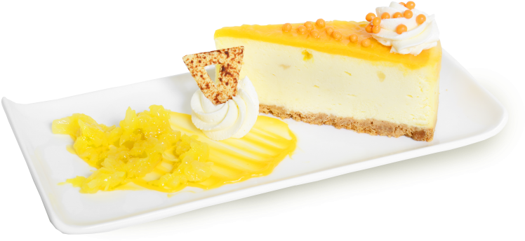 Mango Pineapple - Cheesecake (800x530), Png Download