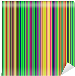 Abstract Psychedelic Vibrant Colors Vertical Lines - Graphic Design (400x400), Png Download