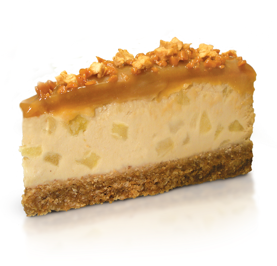 Caramel Apple Cheesecake (900x900), Png Download