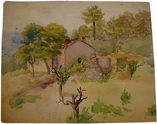 Stream Drawing Watercolor - Watercolor Painting (620x422), Png Download