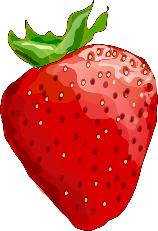 28 Collection Of Strawberry Drawing Png - Strawberry Clipart Clear Background (408x599), Png Download