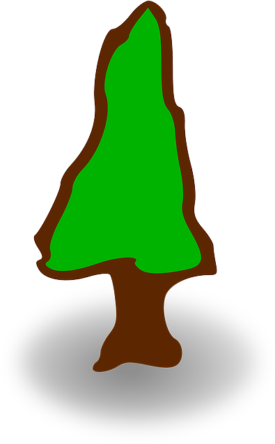 Map, Symbol, Tree, Symbols, Games, Elements, Playing - Simbol Pohon (410x640), Png Download