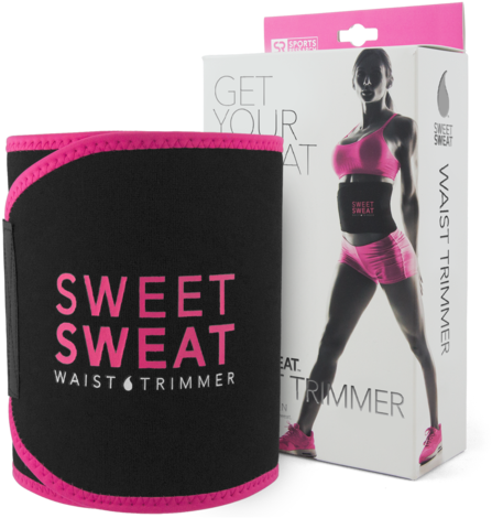 Sweet Sweat Waist Trimmer - Sweet Sweat Waist Trimmer (pink Logo) For Men & (600x600), Png Download