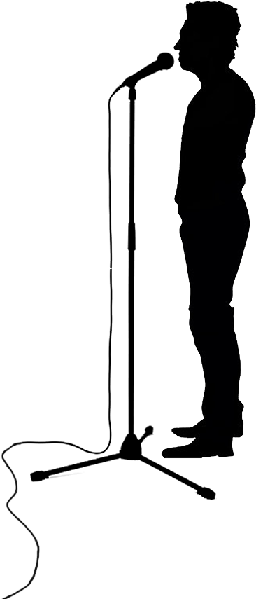 Mic-2 - Microphone Stand (396x864), Png Download