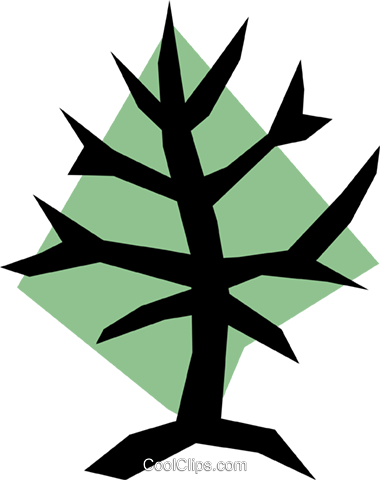 Tree Symbol Royalty Free Vector Clip Art Illustration (380x480), Png Download