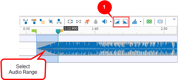 After That, The Audio Time Bar Will Look Like This - Sound Effect (571x271), Png Download