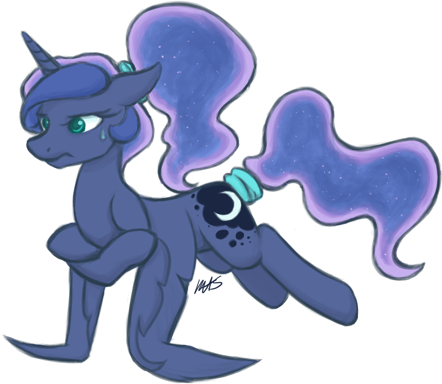 Alternate Hairstyle, Artist - Princess Luna Scowl (1010x890), Png Download