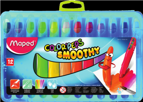 Crayon Maped Color'peps Smoothy 12's (500x500), Png Download