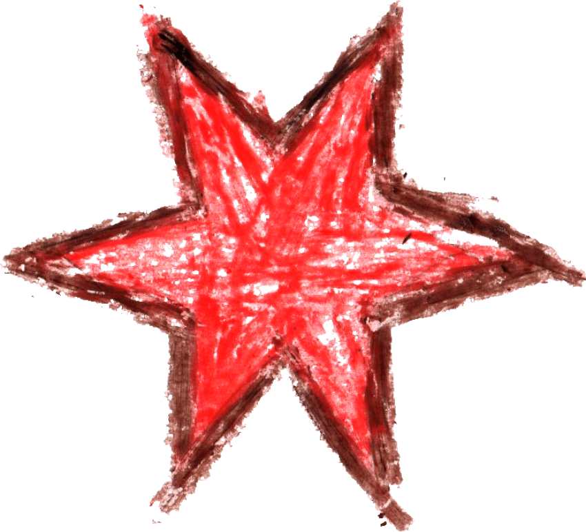 Free Png Crayon Star Drawing Png Images Transparent - Star Crayon Png (850x772), Png Download