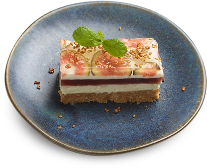 Coconut And Fig Cheesecake - Fig And Coconut Cheesecake Wagamama (560x560), Png Download