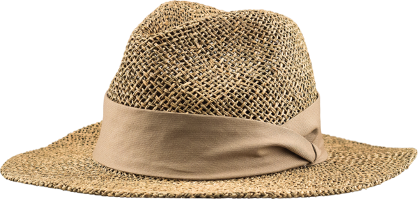 Straw Safari Hat - Safari Hat Png (600x286), Png Download