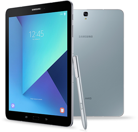 Of Galaxy S8 And Note8 Were Precisely Tuned By Akg - Samsung Galaxy Tab S3 - 9.7" Wi-fi - 32gb Silver (447x427), Png Download