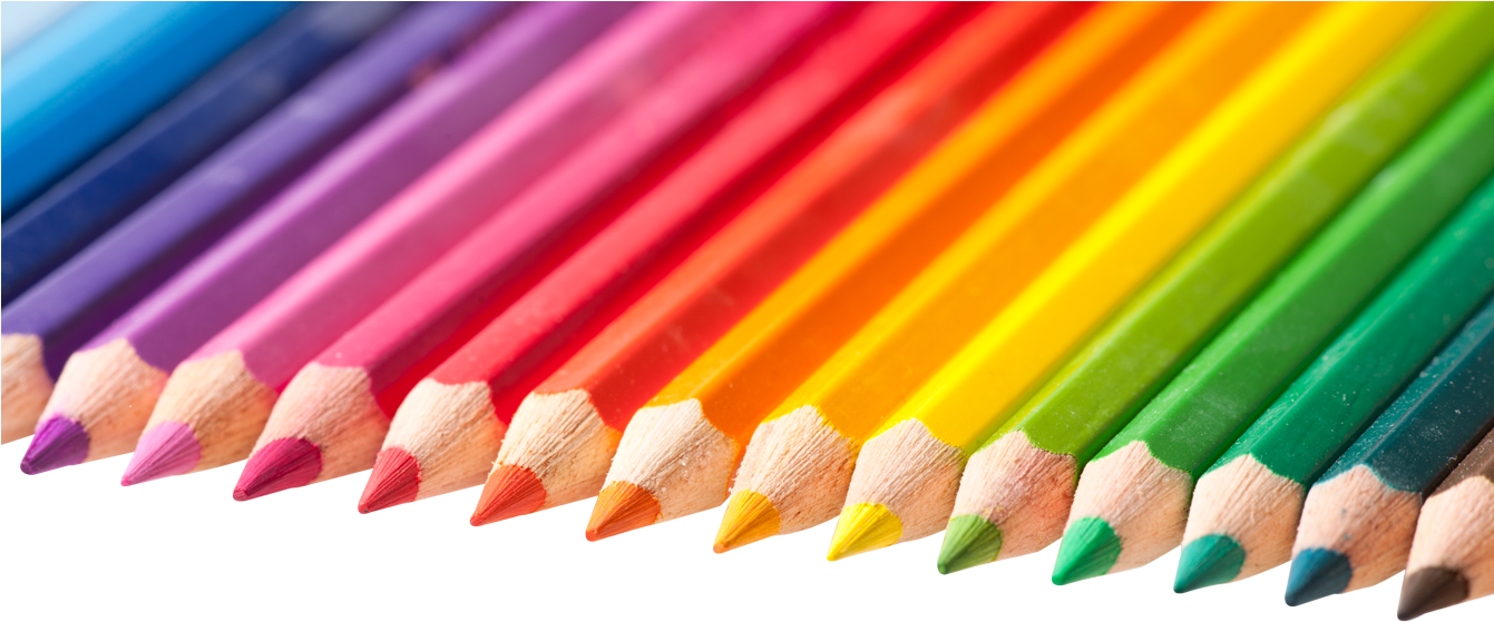 Pencil Colours Images - Color Pencil Png (1340x597), Png Download