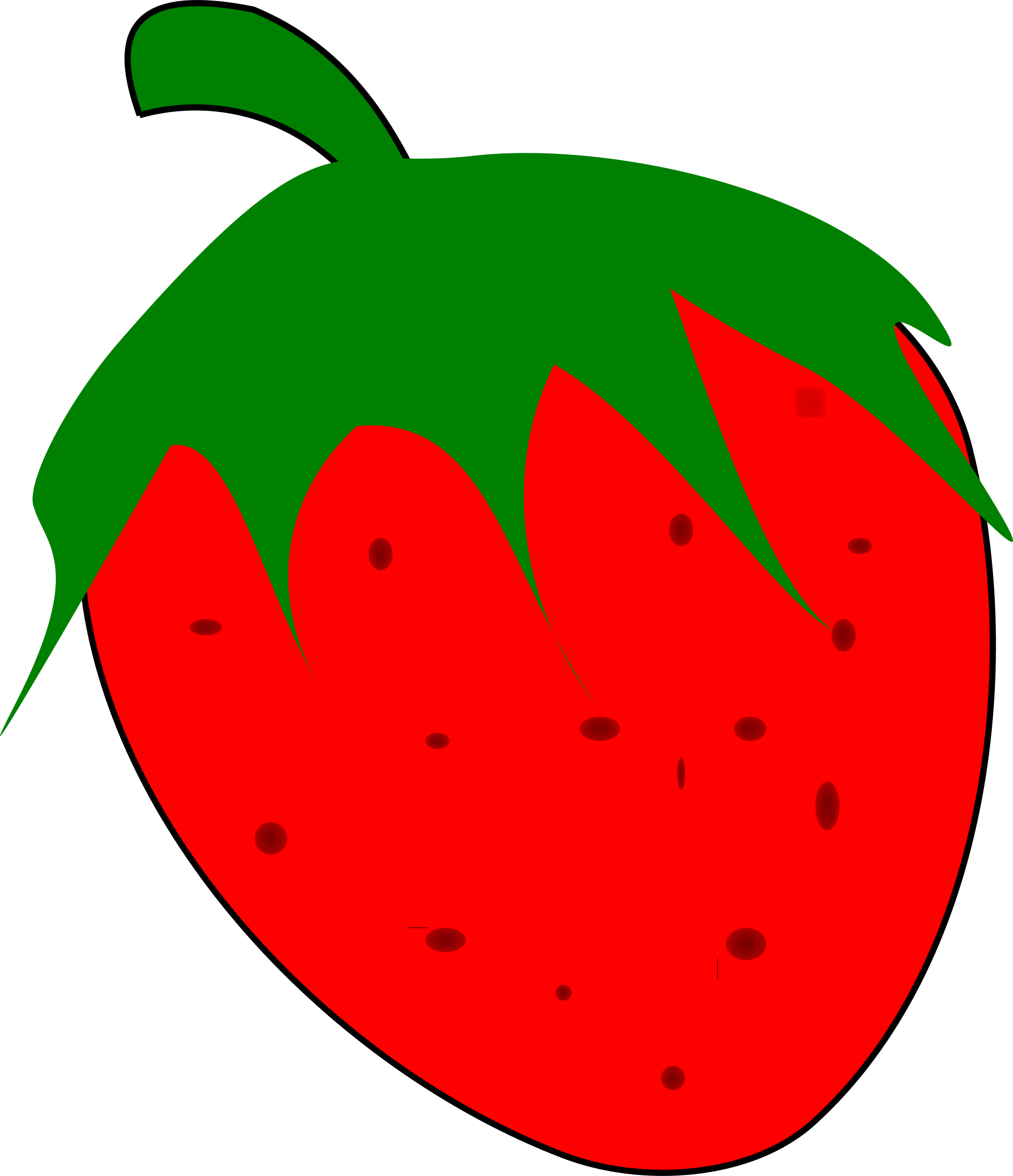 This Free Icons Png Design Of Strawberry Fresa (2067x2400), Png Download