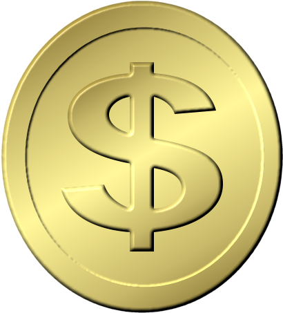 Free Images - Gold Coin With Transparent Background (429x472), Png Download
