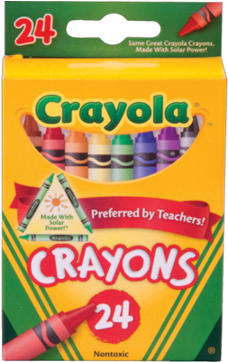 20 School Supplies Tha - Crayola Crayons 24 Colors(pack Of 12) (400x400), Png Download