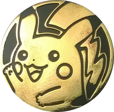 Xybl Gold Pikachu Coin - Pikachu Coins (400x394), Png Download