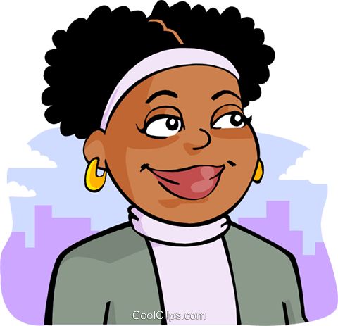 African-american Woman Royalty Free Vector Clip Art - African American Lady Clip Art (480x463), Png Download