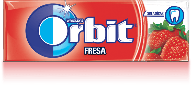 Chicles De Fresa Sin Azúcar Orbit - Chicles Orbit (848x412), Png Download