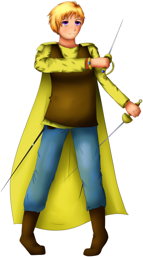 Nova Aureola - Cartoon (697x1093), Png Download