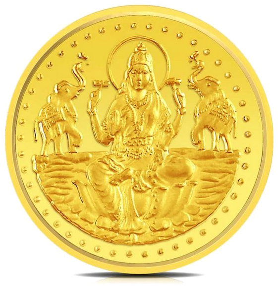 Lakshmi Gold Coin Png Pic - Gold Coin (720x720), Png Download