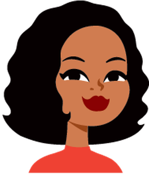 African American Cartoon Images - African American Woman Icon (406x399), Png Download