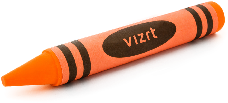 Vizrt Is Able To Do This With The Strong Support Of - Orange Crayon Png (900x418), Png Download