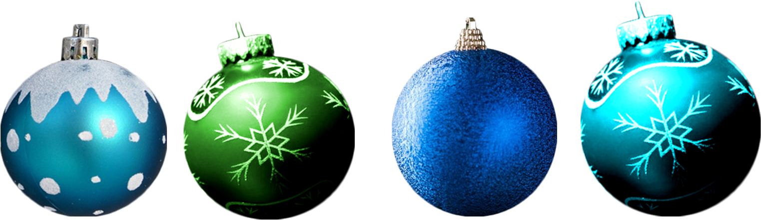 Adornos Para Navidad Con Fondo Transparente Para Tus - Bolas Navidad Fondo Transparente (1600x481), Png Download