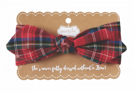 Holiday - Mud Pie Knotted Bow Seersucker Headbands - Blue (435x629), Png Download