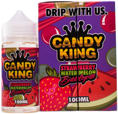 Candy King Chicle De Sandia - Candy King Strawberry Watermelon Review (500x500), Png Download