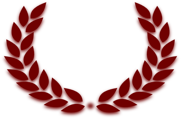 Wreath Clipart Burgundy Cute Borders Vectors Animated - Maroon Wreath Clipart (600x392), Png Download