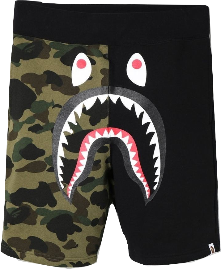 A Bathing Ape Shark Sweat Shorts - Bape Shorts (928x928), Png Download