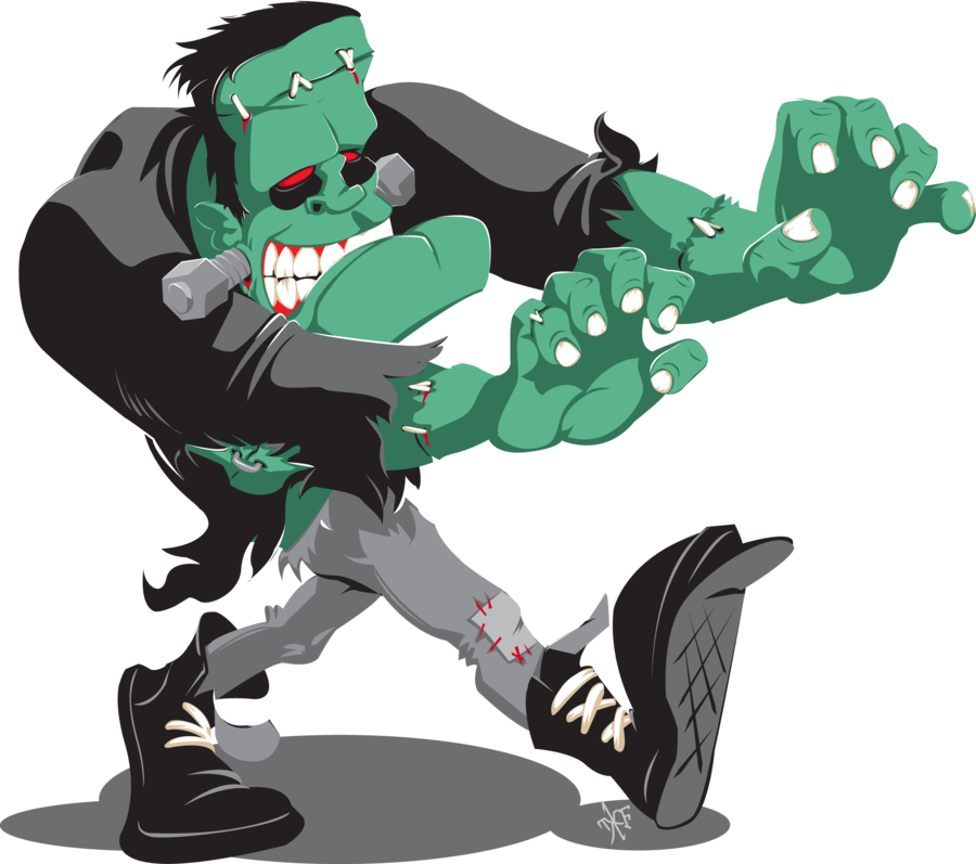 Collection Of Free Bape Drawing Character Download - Frankenstein's Monster (900x797), Png Download