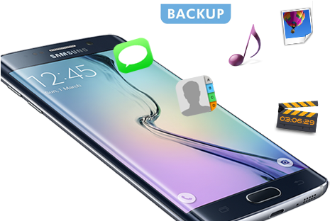 Backup Samsung Galaxy - Samsung Galaxy S6 Edge 4g Lte (32gb, Black) (466x322), Png Download