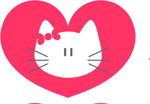 Feliz San Valentín Con Gatos (521x415), Png Download