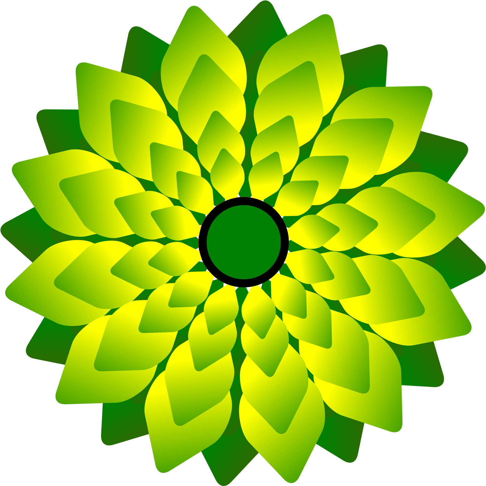 Free Stock Photo Of Green Digital Flower Vector Art - Flor Verde Png (1697x2400), Png Download